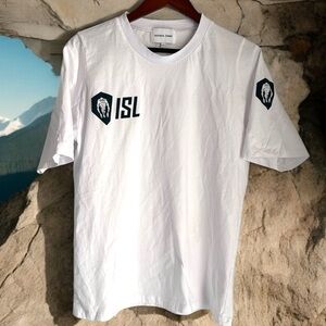 Natasha Zinko T Shirt Men’s Size Small Short Sleeve Tee White Graphic